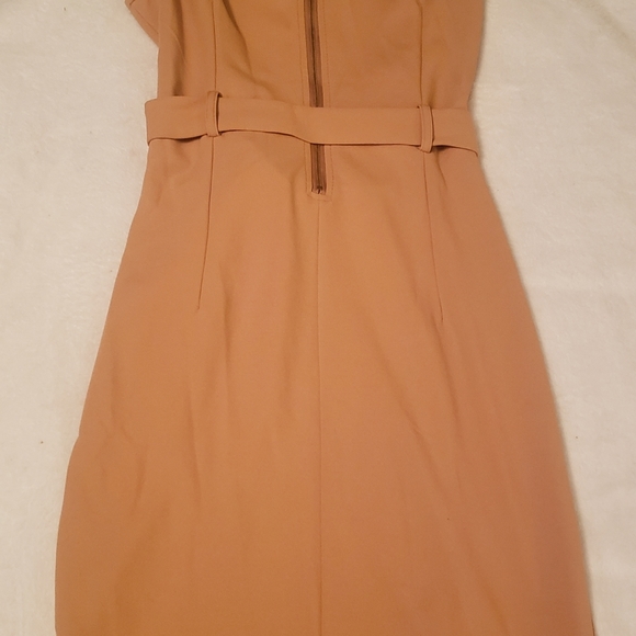 Classy/Sexy Beige Dress Size L 0003 - Picture 3 of 11